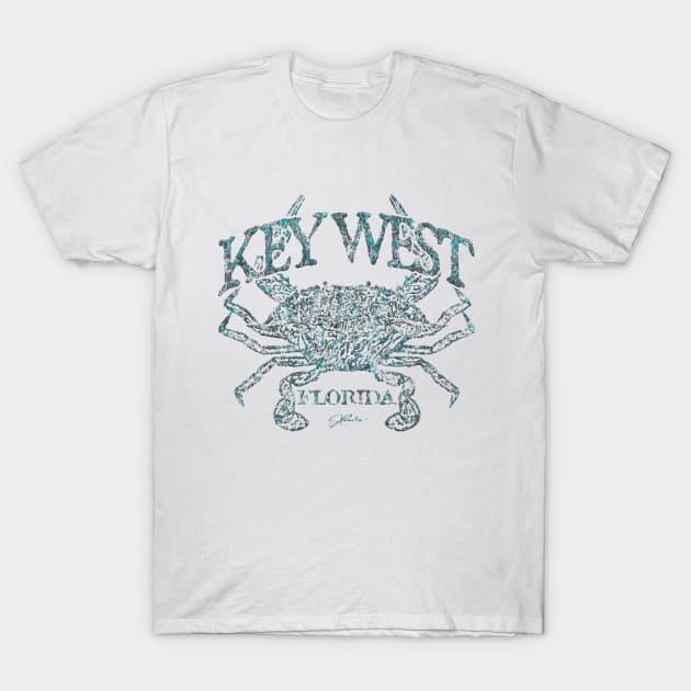 Key West, FL, Blue Crab T-Shirt by jcombs